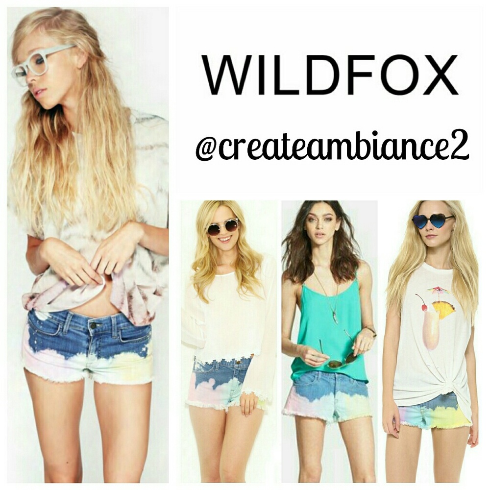 WILDFOX Midrise Jean Shorts